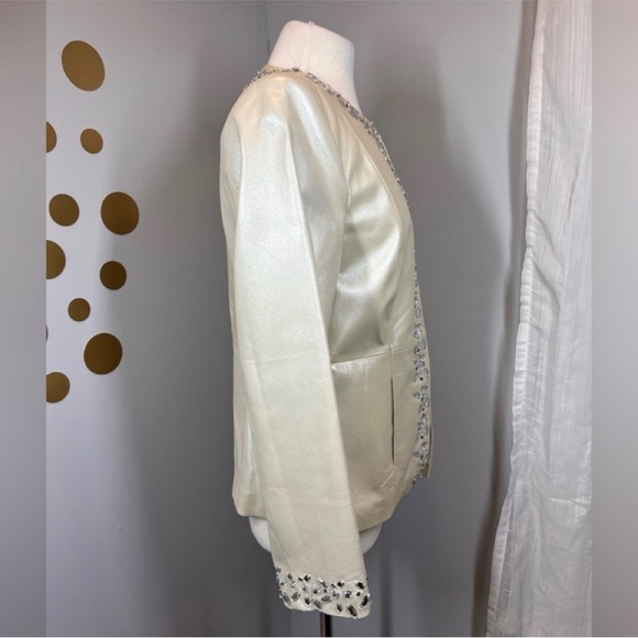 EUC Bradley Bayou Embellished Leather Jacket - Picture 3 of 9